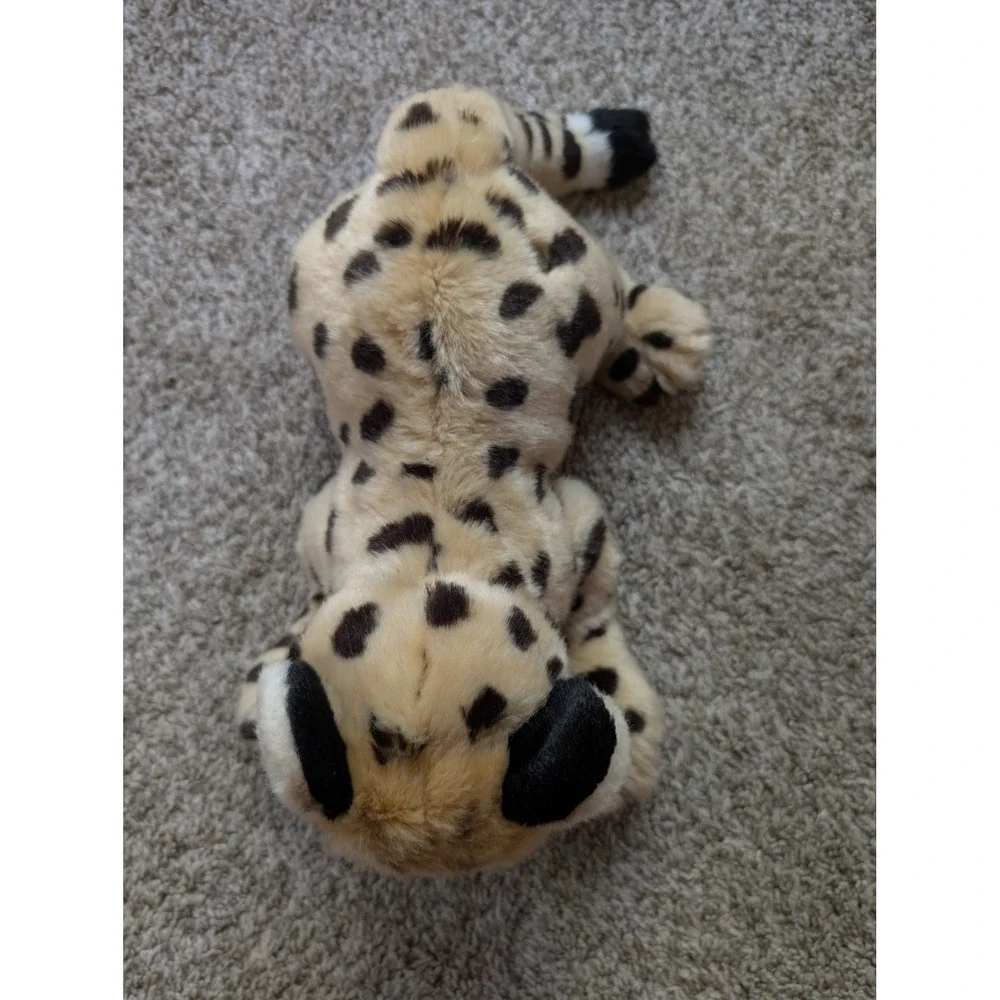 FAO Schwarz Cheetah Plush Kids 15in Tan Excellent Spotted Big Cat Stuffed Animal